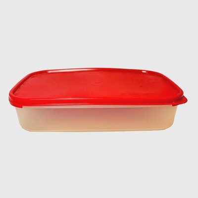 Tupperware Modular Mates Rectangle 1 Red Bulk Food Storage Rectangular 8.5 Cup