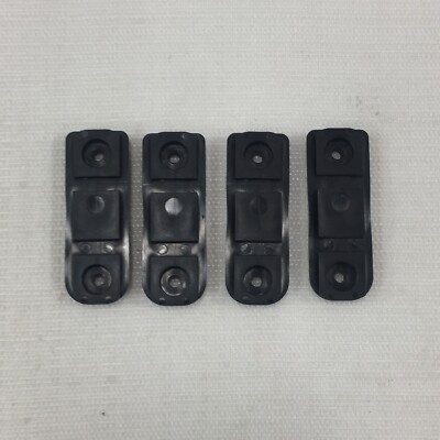 Lot of 4 Bolt-on 2 Slot Weaver Accessory Rail Polymer Black Keymod Custom