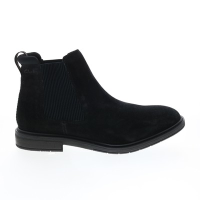 

Clarks Clarkdale Hall 26162276 Мужские Черные Замшевые Ботинки Челси без шнурков, Черный, Clarks Clarkdale Hall