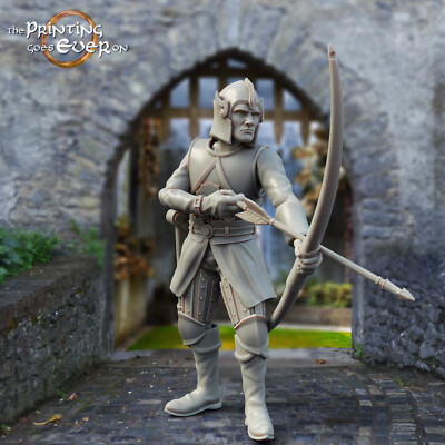 Whitecastle Archer C | Print Goes Ever On | RPG Wargaming 3D Printed Mini MESBG