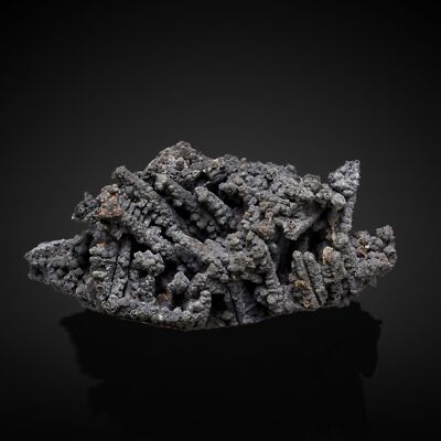 Safflorite on Dendritic Silver, Castle Mine, Haultain Town, Cobalt-Gowganda Regi