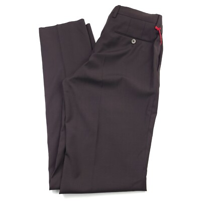$395 PT Torino PT01 Traveler Stretch Brown Dress Pants Men Size US 40 (Italy 56)