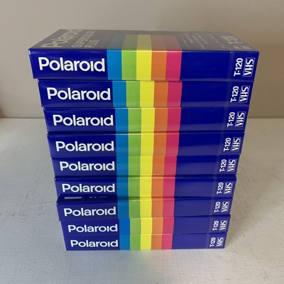 NEW Sealed Lot of 9 Polaroid Supercolor Plus VHS T-120 Blank Video Tapes 6 Hour