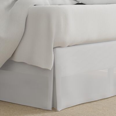 Lux Hotel Microfiber Tailored Style Bed Skirt with Classic 14 Inch Drop Lengt...