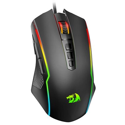 Redragon Gaming Mouse Wired Gaming Mouse with RGB Backlit 8000 DPI Adjustable...