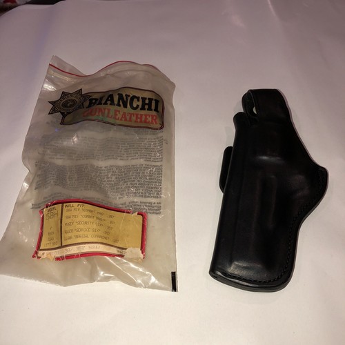 米国実物　bianchi 本革レザー　デューティホルスター　size12 s&w Bianchi Model 57 Remedy コンシールド ベルト レザーホルスター