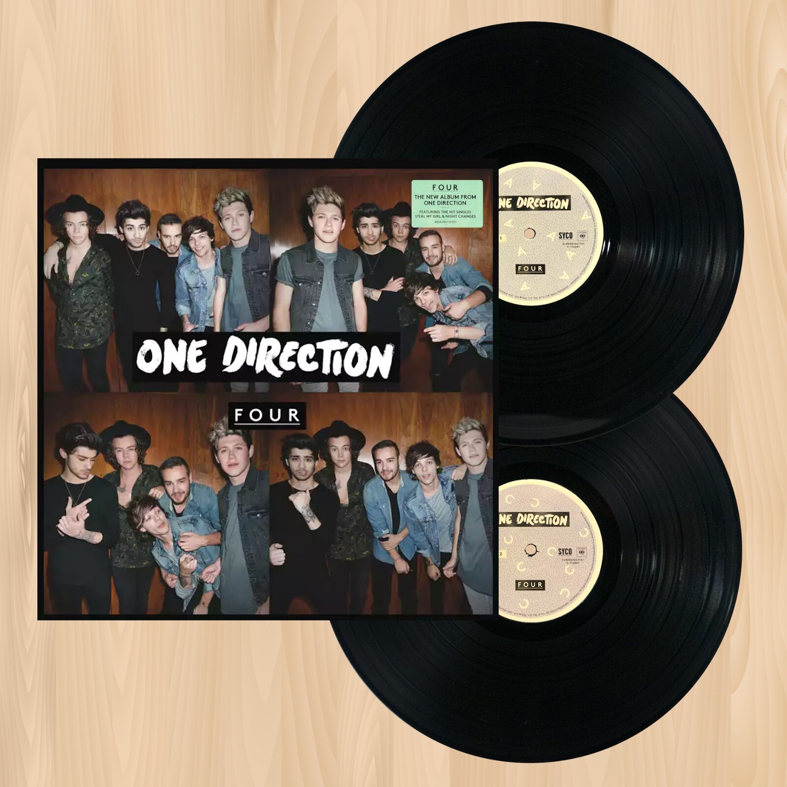 英2LP One Direction Four 88843067101 Syco Entertainment, Sony Music /00520 One Direction - Four (Vinyl 2LP) - Music Direct