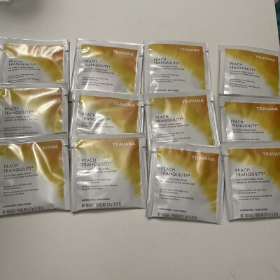 STARBUCKS TEAVANA PEACH TRANQUILITY HERBAL ~12 TEA BAGS BB Jan 2025!!