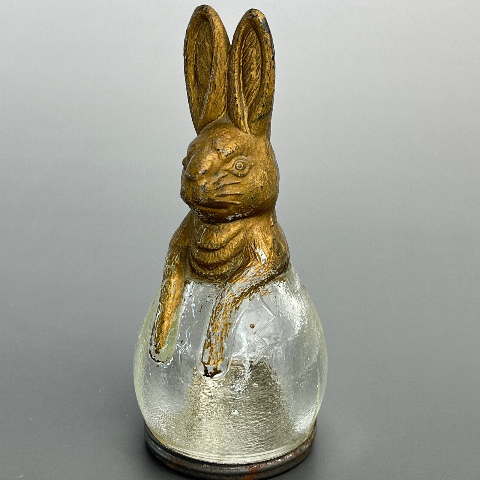 アンティーク雑貨 Victory Glass Bulldog Candy Container Victory Glass Bulldog Glass Candy Container with Lid Circa