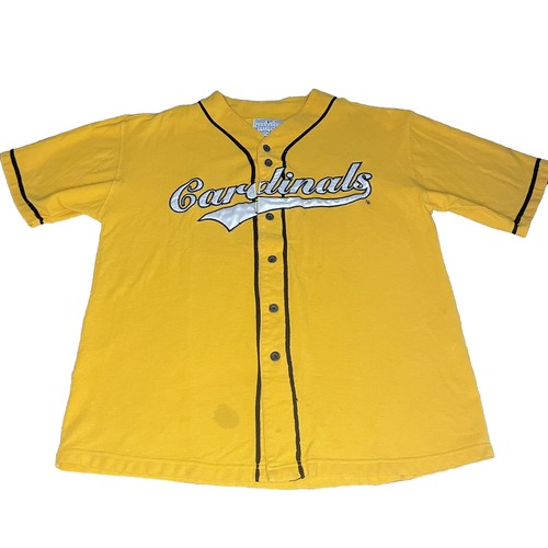 rare Vintage 90s St. Louis Cardinals Yellow Jersey MLB Men's