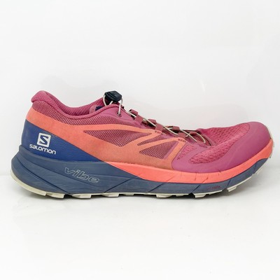 Salomon Womens Sense Ride 2 406769 Розовые кроссовки для походов Размер 9.5