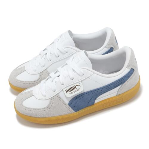 Повседневная обувь для детей дошкольного возраста Puma Palermo Lth PS Белая, серая, синяя 397276-04