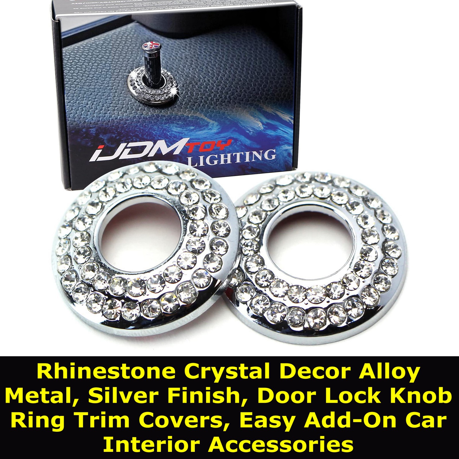 Door Lock Pin Decoration Rings For MINI Cooper R55/R56/R57/R58/R59 by iJDMTOY