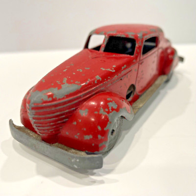 Vintage Die Cast Model Wind Up Toy Car By Solido