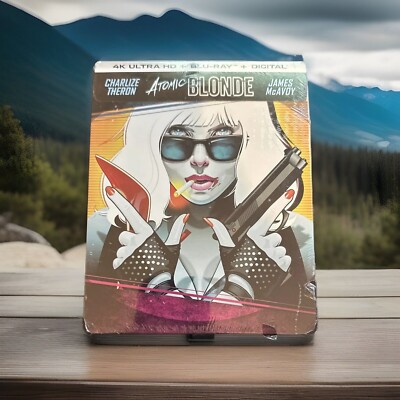 atomic blonde best buy limited editon steelbook (4k+blu-ray)  BRAND NEW  RARE