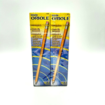 New Lot of 6 boxes (72 Total) Dixon Oriole No 2 HB Pencils 12886 Made in USA