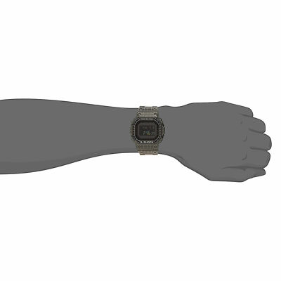 Pre-owned Casio G-shock Gmw-b5000cs-1jr Grid Tunnel Black Radio Solar Bluetooth Men Watch