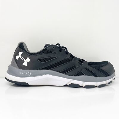 Кроссовки для бега Under Armour Mens Strive 6 1286073-001 Черные, размер 10 E, Черный, Strive 6