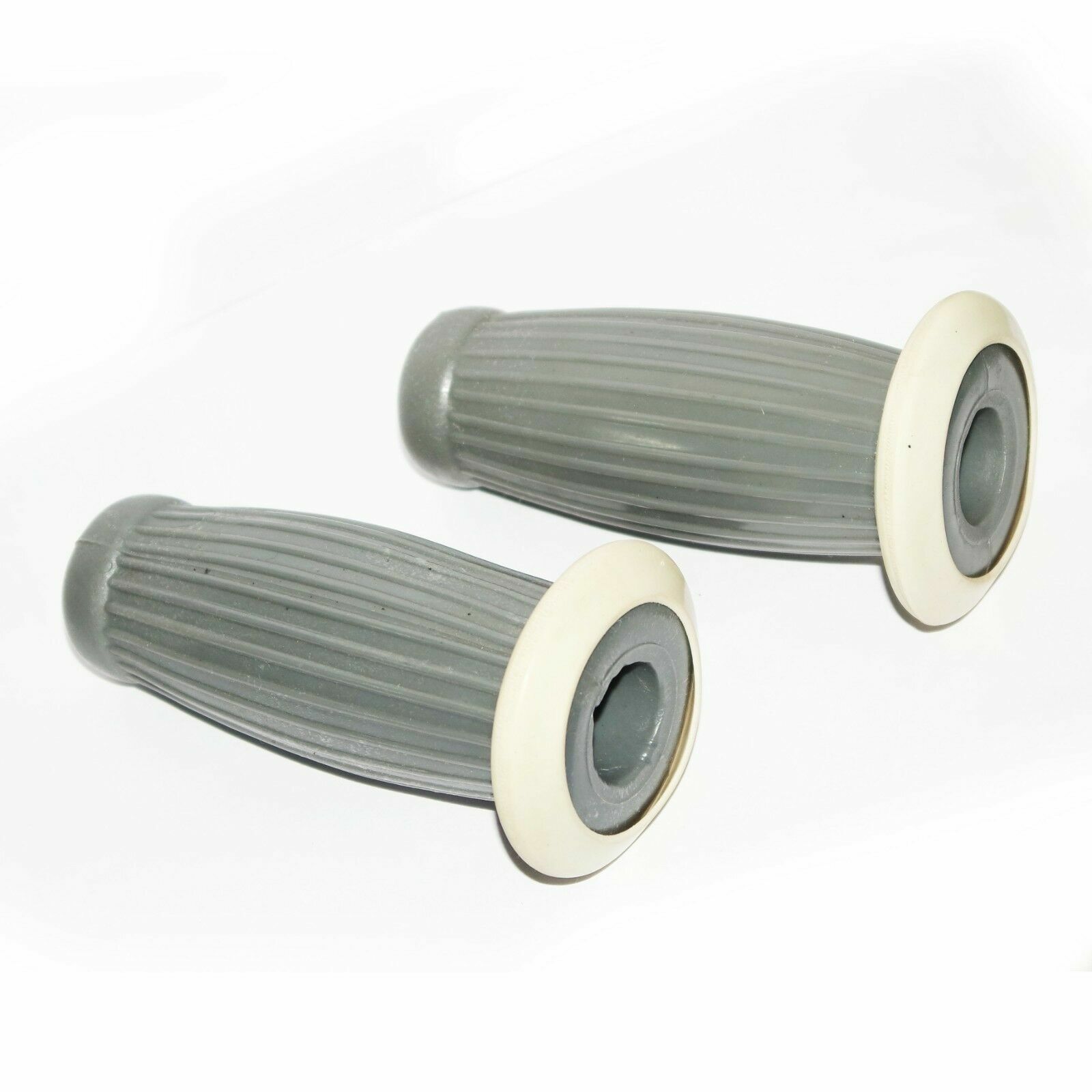 Barrel Handle Bar Grip Set Grey Lambretta SX TV LI GP scooter  