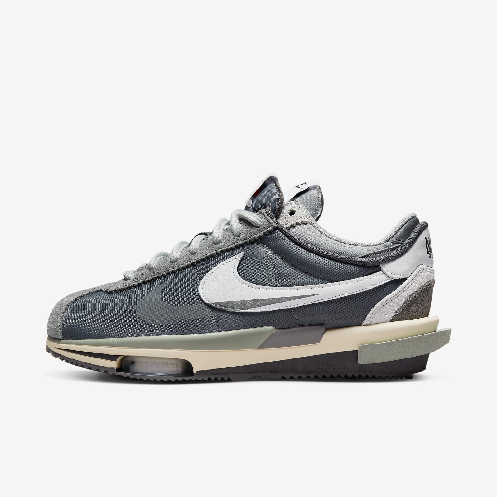 

Кроссовки Nike x Sacai Zoom Cortez SP Iron Grey DQ0581-001, Серый, Nike Zoom