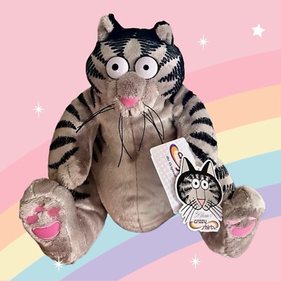 B Kliban Cat Plush 13  Stuffed Plush Animals by Crazy Shirts, NEW In Box