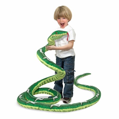 Melissa & Doug Giant Boa Constrictor - Lifelike Stuffed Animal Snake over 14 ...