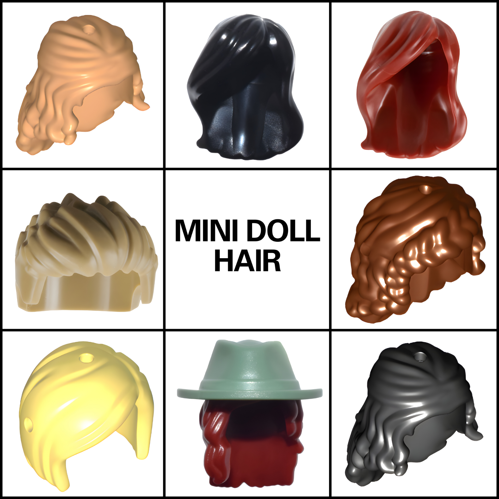 Lego mini doll hair hotsell