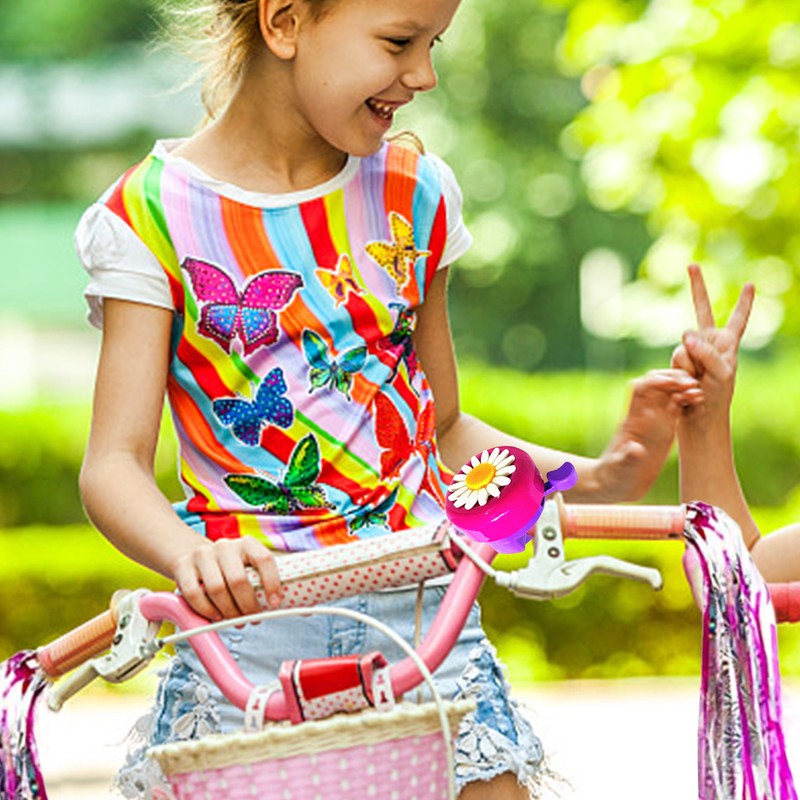 Kid Bike Cycling Streamer Girl Tricycle Scooter Sound Horn Bell Ring