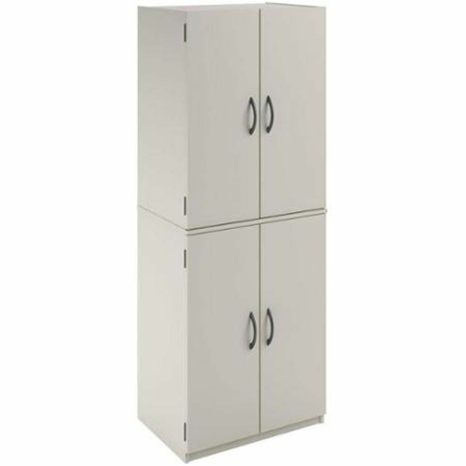 Kitchen Pantry Cabinet Storage Wooden Organize Double Door White