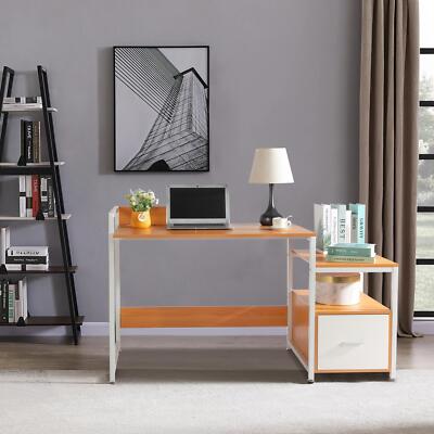 Computer Desk Laptop Table Study Writing Workstation Desk Home Office w/ Drawer