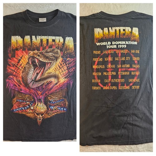 Vintage Pantera 1999 World Domination Tour T Shirt | eBay