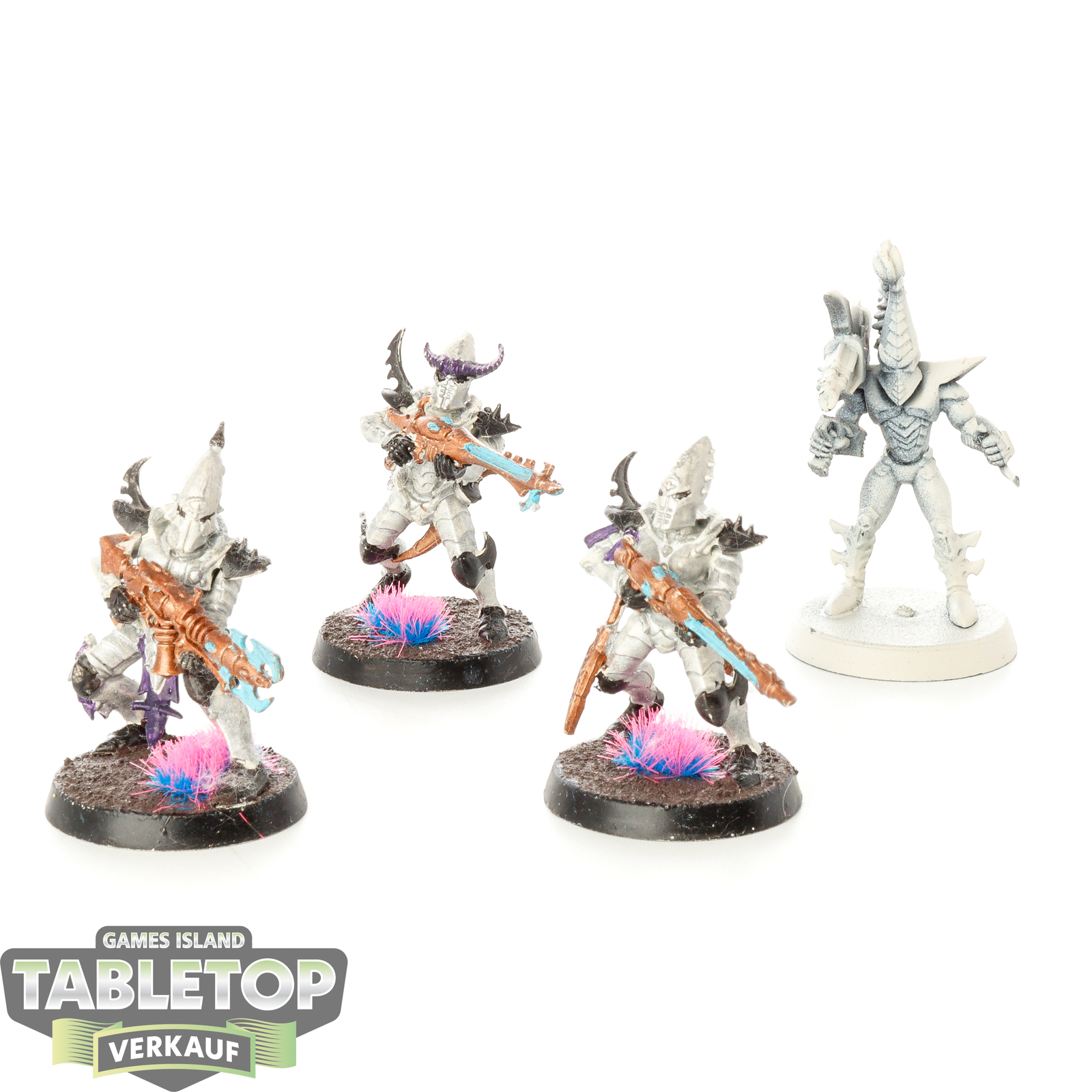 Drukhari - 4 Kabalite Warriors - teilweise bemalt