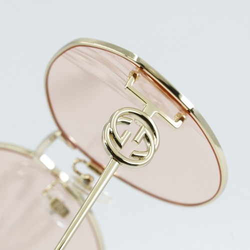 Pre-owned Gucci Gg1206sa 004 Gold/pink 63-18-140 Sunglasses Authentic