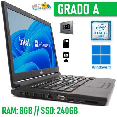 Ordinateur Portable Fujitsu E544 I3 Windows 11 Pro 8gb 240gb T de Tokyo Recyclée