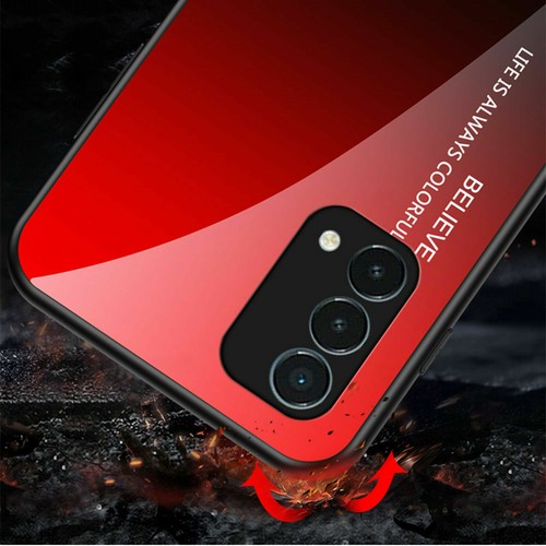 For OnePlus Nord N200 5G Case Gradient Tempered Glass Rubber Shockproof Cover