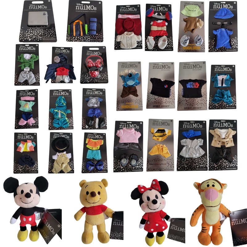 Disney Nuimos Winnie The Pooh, Micky&Minnie Mouse, Tigger Kuscheltier Outfits