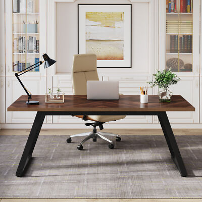 63'' Rectangle Executive Office Desk Large Computer Desk Study Writing Table