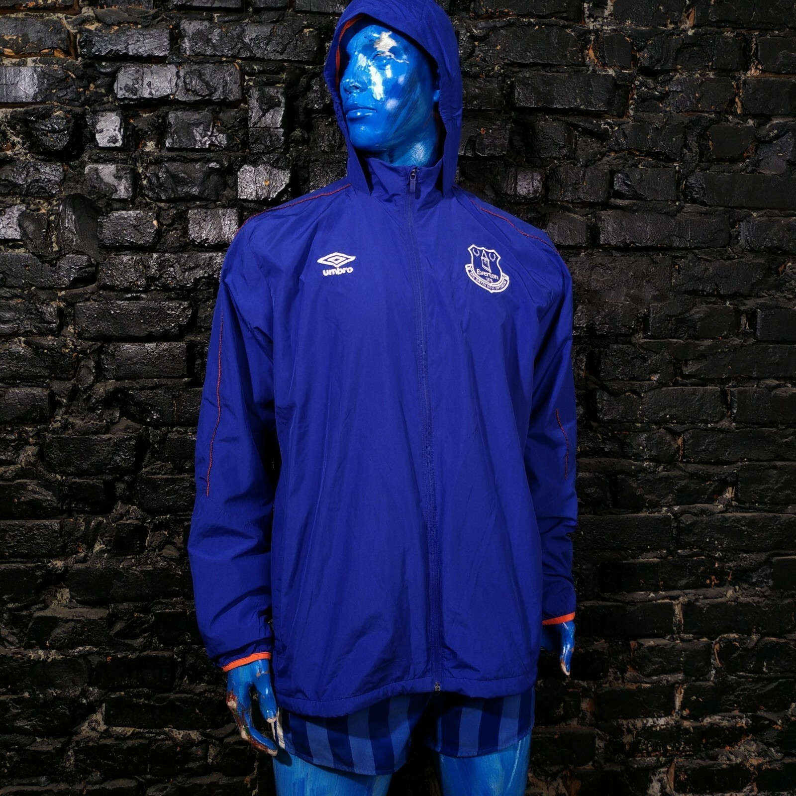 Everton Training Jacket With Zipped Umbro Polyester Mens