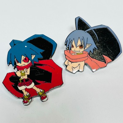 Disgaea Laharl double Pin pack! NIS Official vintage pin from Japan