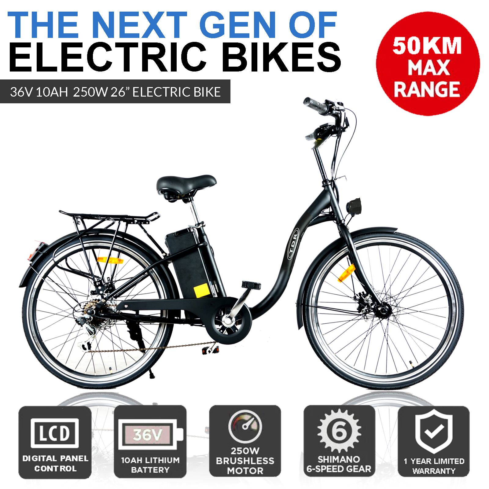 black electric bike