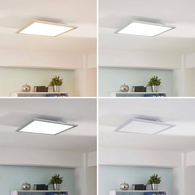 LED Panel Licht Dimmbar Deckenleuchte RGB Bunt verdeckte Deckenlampe Wohnzimmer