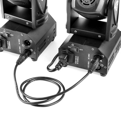 3 Pin DMX Cable 10 Pack Stage Light Wire 6.5ft for Moving Head Light Par Light