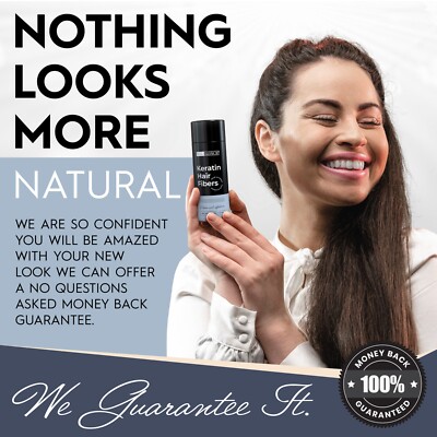 Hair Illusion KERATIN Hair Fibers For Bald Spot Concealer, Hairline, Hair Loss