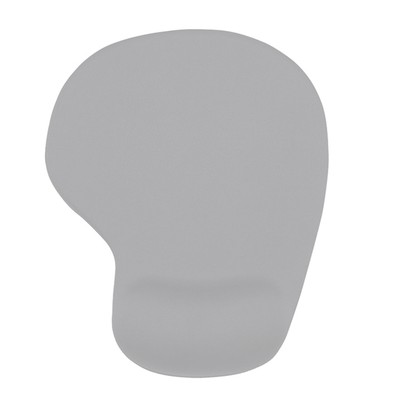 Mouse Mat Anti-skid Reduce Hand Fatigue Solid Color Mousepad with Wrist Res Grey