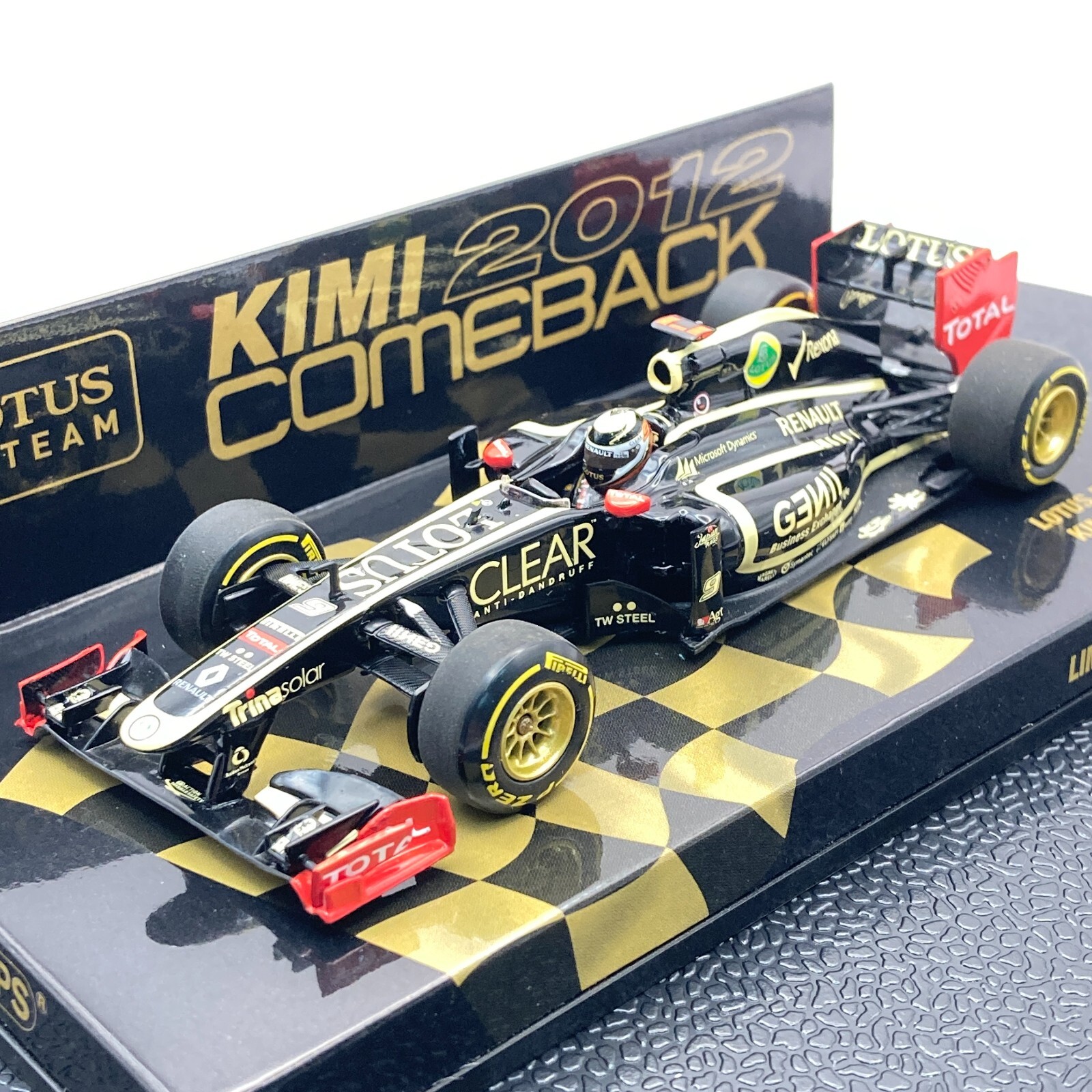 MINICHAMPS 1/43 Lotus F1 Team Kimi Raikkonen Show Car 2012 MINICHAMPS 1/43 Lotus F1 Team Kimi Raikkonen Show Car 2012