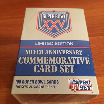 アート・デザイン・音楽 COLLECTOR'S EDITION SILVER ANNIVERSARY Pro Set Super Bowl XXV Limited Edition Silver Anniversary