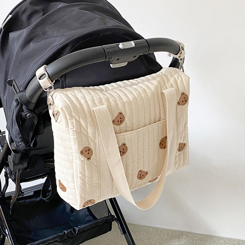 Travel Diaper Bag Large Capacity Diaper Caddy Bag Tote for W