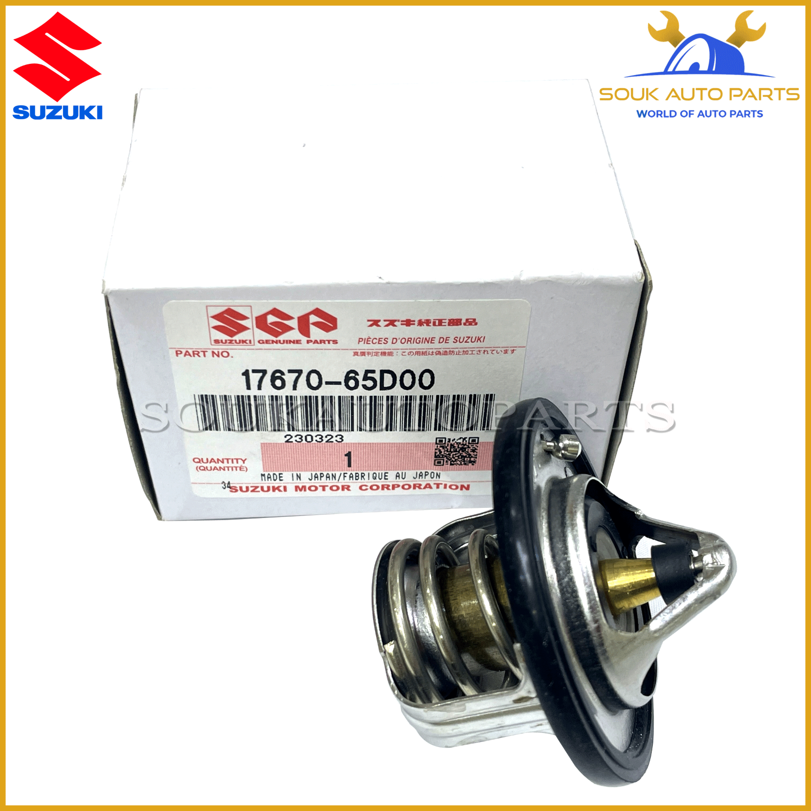 17670-65D00 Genuine Suzuki THERMOSTAT (82C) 1767065D00 OEM AERIO