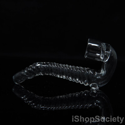 4'' Black Frit Sherlock One Hitter Tobacco Smoking Glass Pipe One Hit - P567E