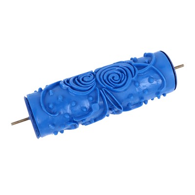 Decorative Art Texture Roller Reusable For Wall Decoration Blue FER